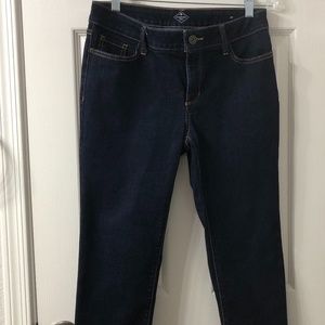 St. John's Bay Dark Wash Stretch Denim Capris